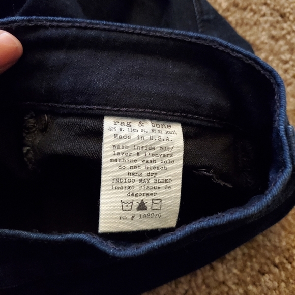 Rag & bone Ankle Zip Jeans Size 24 - Picture 4 of 9